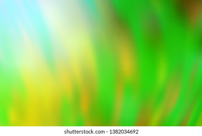 Light Green, Yellow vector blurred bright template. Abstract colorful illustration with gradient. Elegant background for a brand book.