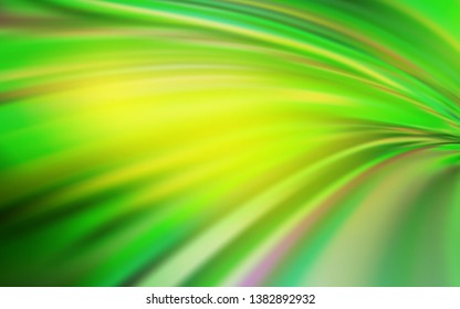 Light Green, Yellow vector blurred shine abstract background. Colorful abstract illustration with gradient. New way of your design.