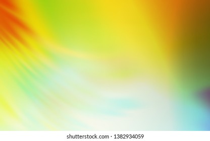 Light Green, Yellow vector blurred bright pattern. Glitter abstract illustration with gradient design. New design for your business.