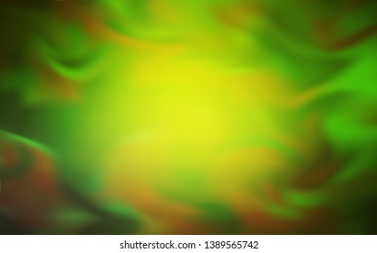 Light Green, Yellow vector blurred bright texture. Creative illustration in halftone style with gradient. Blurred design for your web site.