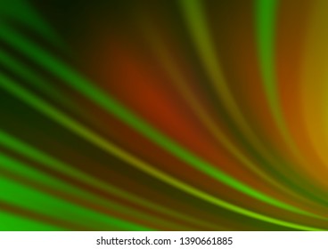 Light Green, Yellow vector blurred background. Modern geometrical abstract illustration with gradient. The background for your creative designs.