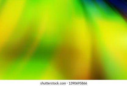 Light Green, Yellow vector blurred shine abstract template. Modern abstract illustration with gradient. Background for designs.