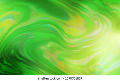 Light Green, Yellow vector blurred shine abstract template. Colorful abstract illustration with gradient. New style for your business design.