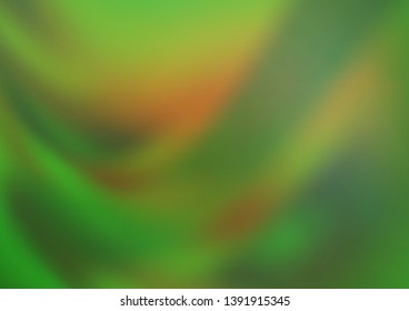 Light Green, Yellow vector blurred and colored background. Creative illustration in halftone style with gradient. Brand new design for your business.