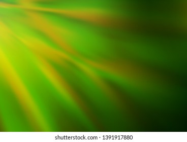 Light Green, Yellow vector blurred bright template. Glitter abstract illustration with an elegant design. The blurred design can be used for your web site.
