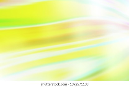 Light Green, Yellow vector blurred template. Shining colored illustration in smart style. New way of your design.