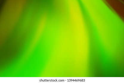 Light Green, Yellow vector blurred shine abstract background. Abstract colorful illustration with gradient. Background for designs.