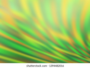Light Green, Yellow vector blurred bright template. An elegant bright illustration with gradient. The blurred design can be used for your web site.