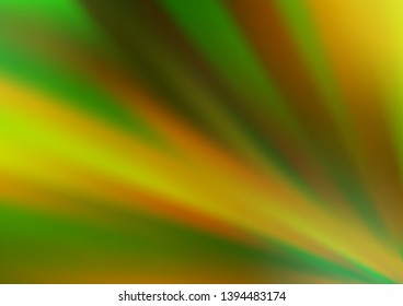 Light Green, Yellow vector blurred and colored background. A vague abstract illustration with gradient. The template for backgrounds of cell phones.