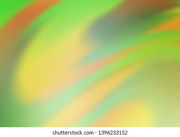 Light Green, Yellow vector blurred shine abstract template. Colorful illustration in abstract style with gradient. A completely new template for your design.