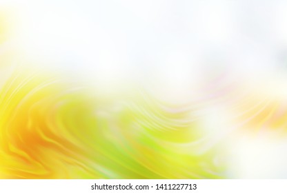Light Green, Yellow vector blurred bright template. Creative illustration in halftone style with gradient. Elegant background for a brand book.