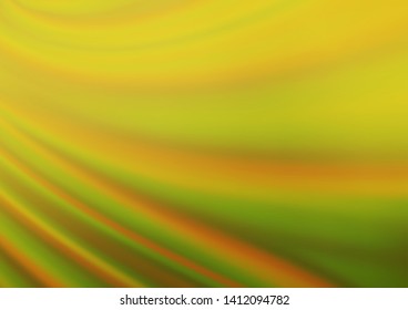 Light Green, Yellow vector blurred shine abstract pattern. Creative illustration in halftone style with gradient. The blurred design can be used for your web site.