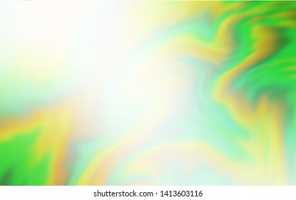 Light Green, Yellow vector blurred shine abstract background. Glitter abstract illustration with gradient design. New way of your design.