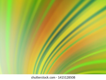 Light Green, Yellow vector blurred and colored background. A vague abstract illustration with gradient. A new texture for your design.