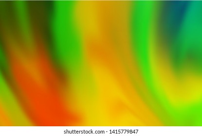 Light Green, Yellow vector blurred pattern. A completely new colored illustration in blur style. New style design for your brand book.
