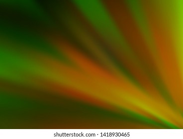 Light Green, Yellow vector blurred shine abstract pattern. A vague abstract illustration with gradient. The template can be used for your brand book.