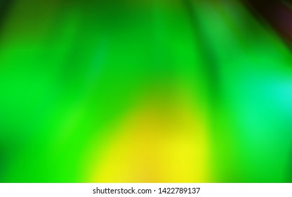 Light Green, Yellow vector blurred bright template. Colorful abstract illustration with gradient. Elegant background for a brand book.