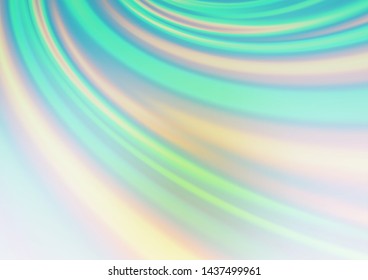 Light Green, Yellow vector blurred background. Creative illustration in halftone style with gradient. The template can be used for your brand book.