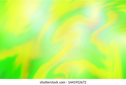 Light Green, Yellow vector blurred shine abstract template. Creative illustration in halftone style with gradient. Elegant background for a brand book.