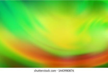 Light Green, Yellow vector blurred bright texture. Creative illustration in halftone style with gradient. Completely new design for your business.