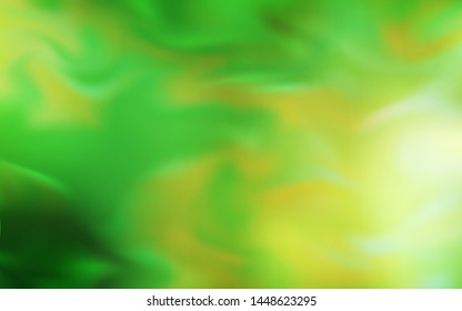 Light Green, Yellow vector blurred bright texture. Glitter abstract illustration with gradient design. The best blurred design for your business.