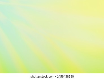 Light Green, Yellow vector blurred bright pattern. Glitter abstract illustration with an elegant design. A completely new template for your design.