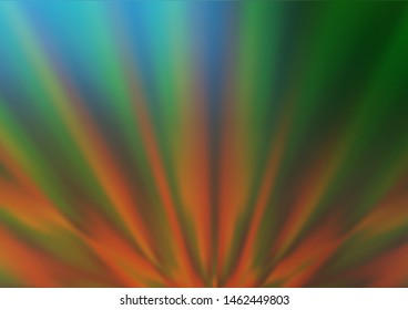 Light Green, Yellow vector blurred shine abstract template. Creative illustration in halftone style with gradient. The elegant pattern for brand book.