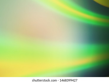 Light Green, Yellow vector blurred shine abstract template. Colorful illustration in blurry style with gradient. A completely new design for your business.
