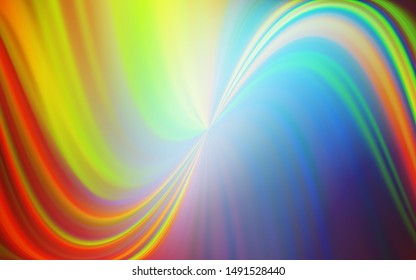 Light Green, Yellow vector blurred shine abstract template. Glitter abstract illustration with gradient design. New style for your business design.