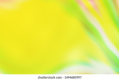 Light Green, Yellow vector blurred bright texture. A completely new colored illustration in blur style. Completely new design for your business.