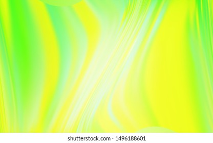 Light Green, Yellow vector blurred shine abstract background. An elegant bright illustration with gradient. New style design for your brand book.