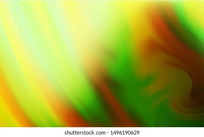 Light Green, Yellow vector blurred bright pattern. Modern abstract illustration with gradient. The best blurred design for your business.