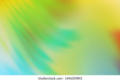 Light Green, Yellow vector blurred bright texture. Creative illustration in halftone style with gradient. Completely new design for your business.