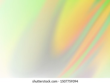 Light Green, Yellow vector blurred and colored template. Modern geometrical abstract illustration with gradient. A completely new design for your business.