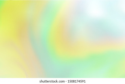 Light Green, Yellow vector blurred shine abstract texture. A completely new colored illustration in blur style. New style design for your brand book.