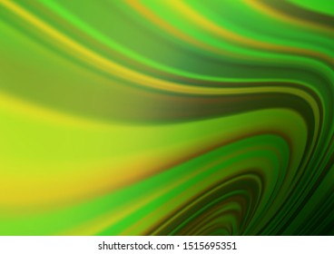 Light Green, Yellow vector blurred bright background. A completely new color illustration in a bokeh style. The template can be used for your brand book.