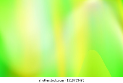 Light Green, Yellow vector blurred and colored pattern. Creative illustration in halftone style with gradient. Completely new design for your business.