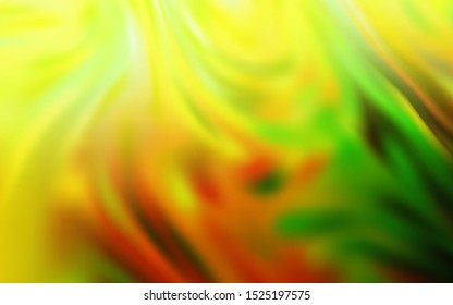 Light Green, Yellow vector blurred bright template. A completely new colored illustration in blur style. The best blurred design for your business.