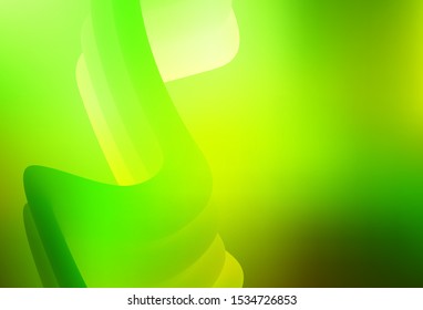 Light Green, Yellow vector blurred template. Abstract colorful illustration with gradient. New design for your business.