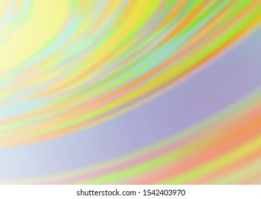 Light Green, Yellow vector blurred shine abstract pattern. A completely new color illustration in a bokeh style. The blurred design can be used for your web site.