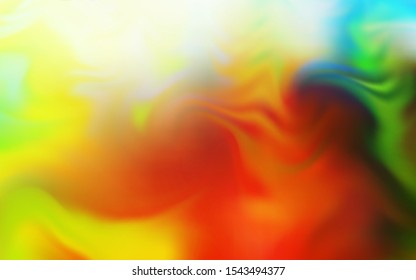 Light Green, Yellow vector blurred bright template. Creative illustration in halftone style with gradient. New style design for your brand book.