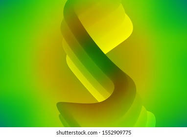 Light Green, Yellow vector blurred bright pattern. Colorful illustration in abstract style with gradient. Background for a cell phone.