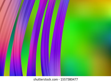 Light Green, Yellow vector blurred shine abstract template. A completely new colored illustration in blur style. The best blurred design for your business.
