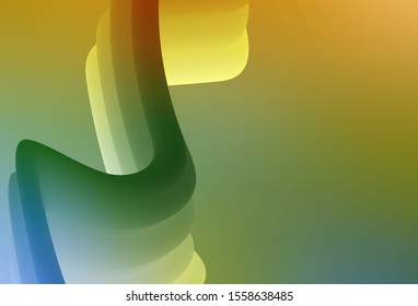 Light Green, Yellow vector blurred template. Glitter abstract illustration with gradient design. Blurred design for your web site.