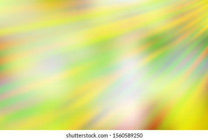 Light Green, Yellow vector blurred shine abstract template. New colored illustration in blur style with gradient. New way of your design.