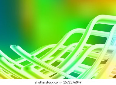 Light Green, Yellow vector blurred bright template. Abstract colorful illustration with gradient. New style design for your brand book.