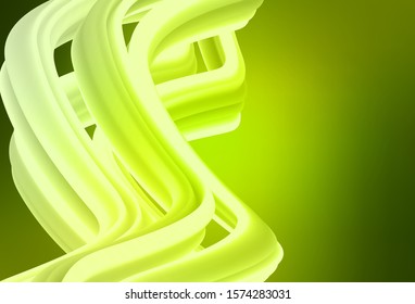 Light Green, Yellow vector blurred bright pattern. A completely new colored illustration in blur style. New style design for your brand book.