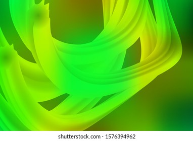 Light Green, Yellow vector blurred shine abstract background. Creative illustration in halftone style with gradient. Background for designs.