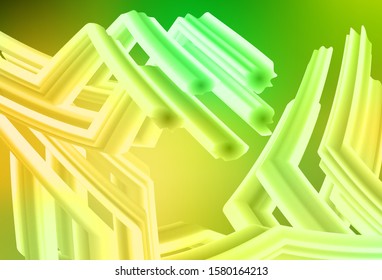 Light Green, Yellow vector blurred shine abstract texture. Modern abstract illustration with gradient. Smart design for your work.
