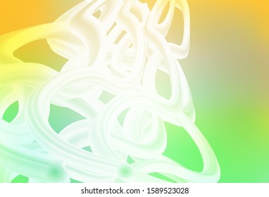 Light Green, Yellow vector blurred bright pattern. Modern abstract illustration with gradient. Background for designs.